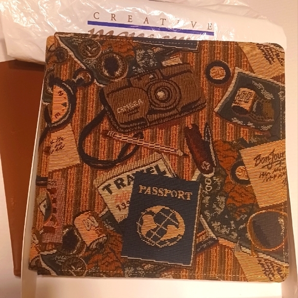 Cherished Memories Scrapbook with Travel Themed cut-outs 12x12 page protector - Picture 1 of 6